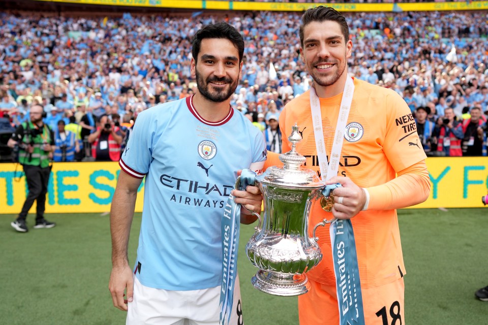 Ortega rewarded Pep Guardiola’s faith by helping Man City to FA Cup glory and two-goal Wembley hero Ilkay Gundogan could also be staying