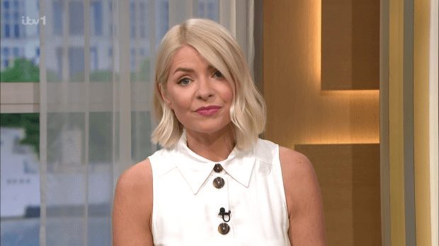 Holly mentioned Phillip's name only once during a 90-second monologue following weeks of crisis at This Morning