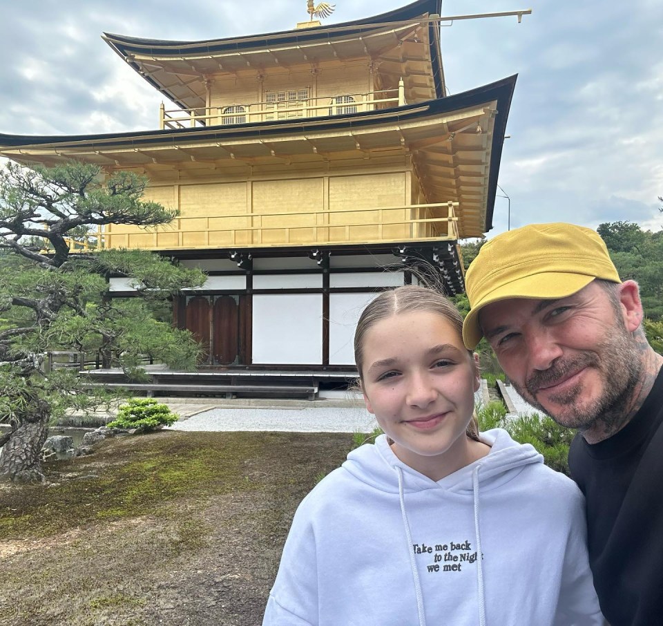 David wrote on Instagram: 'After so long it was so nice to be back in Japan with the family learning about the culture & of course enjoying all the amazing food'