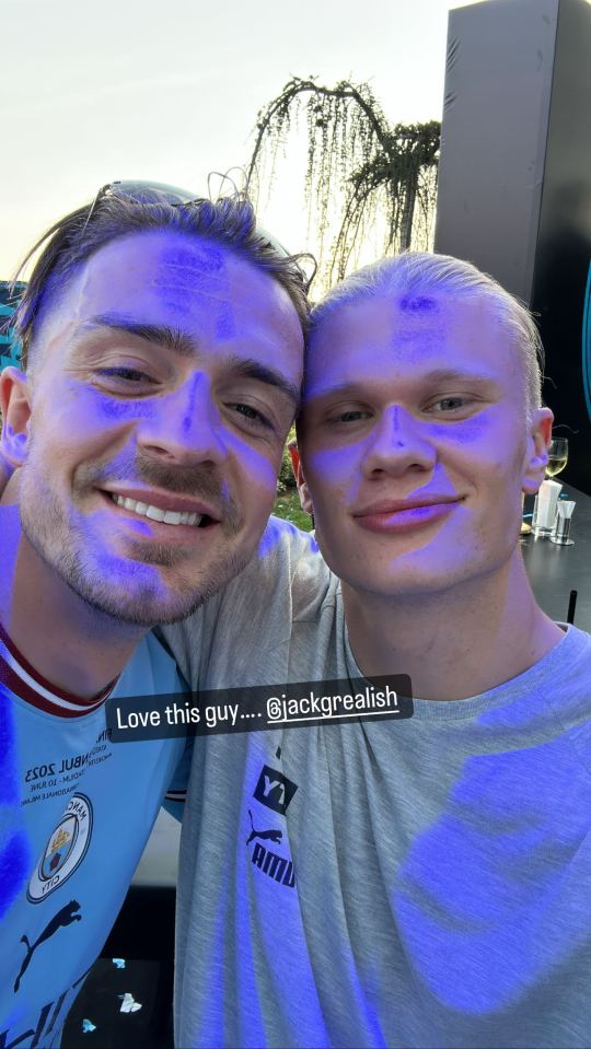 Jack Grealish lived it up with the Norwegian until the small hours of the morning