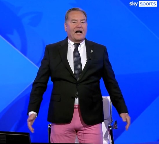 Jeff Stelling's on-screen antics were beloved by footie fans