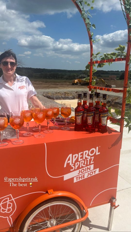 Guests were treated to an Aperol Spritz truck