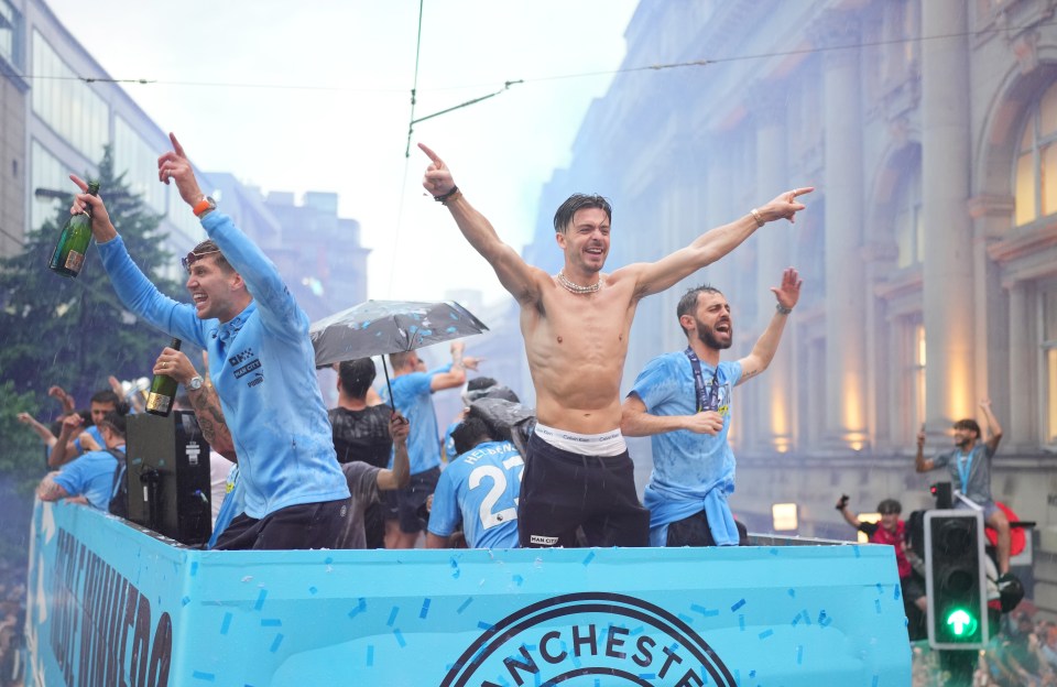 Jack Grealish turned it into an open-topless bus amid his epic rejoicing