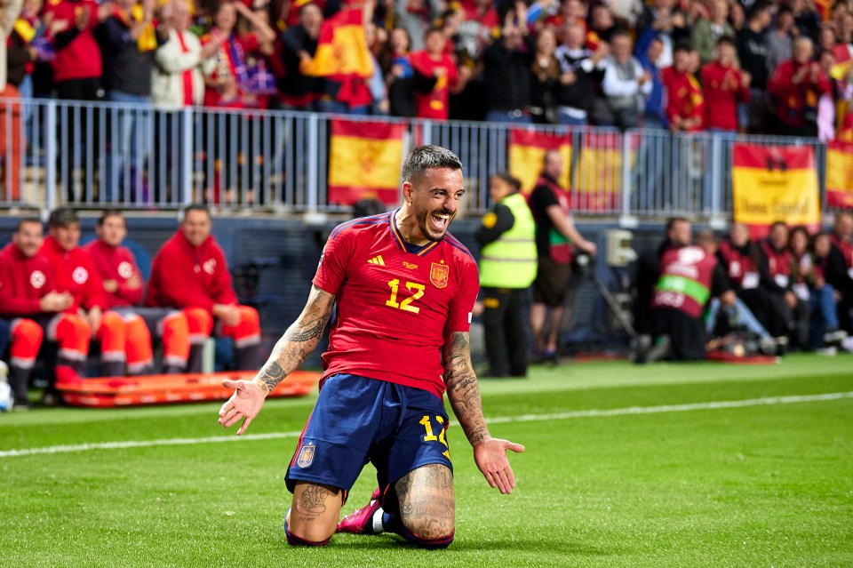 Joselu, 33, scored twice on his Spain debut in March