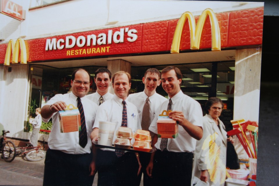 Paul at his first McDonald's franchise in Margate in 1995