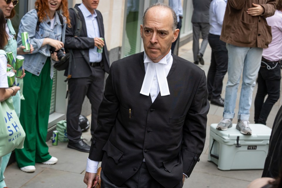 Lawyer for the defence Andrew Green KC arrives at The High Court