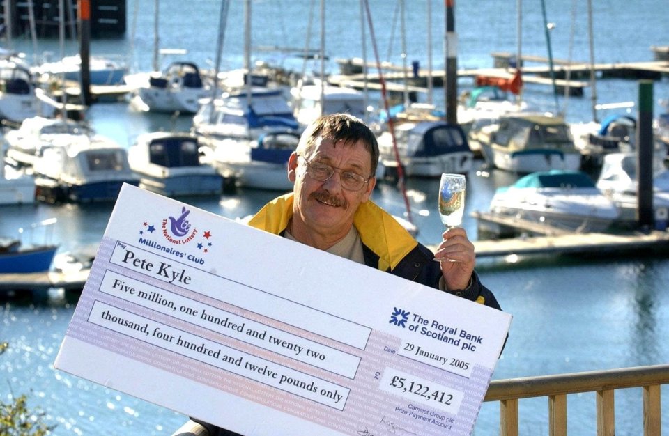 Pete won a £5million Lotto jackpot