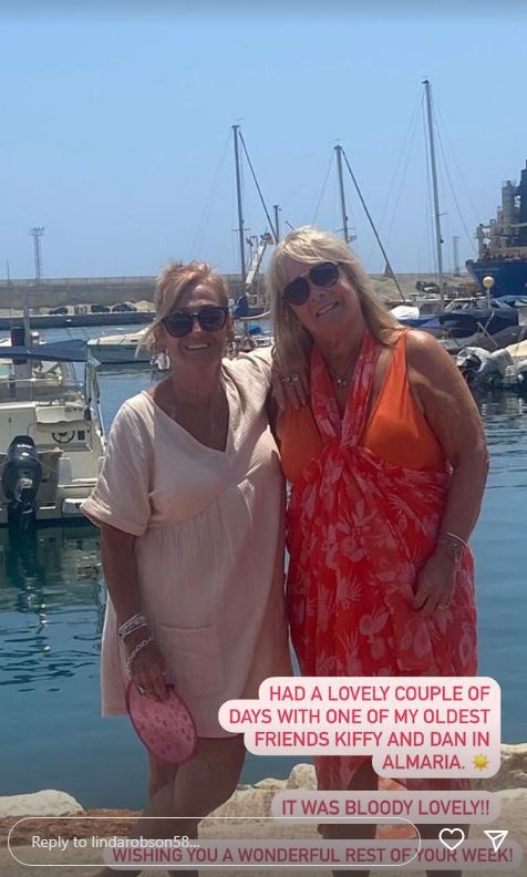 Loose Women star Linda shared a snap from her recent holiday