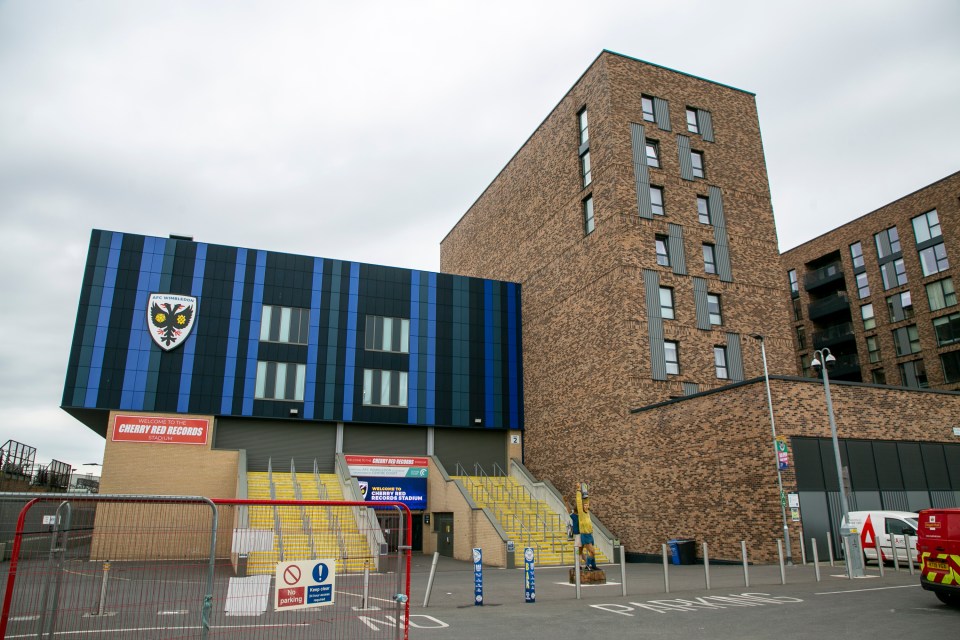 The new AFC Wimbledon stadium is built on the site of an old dog track