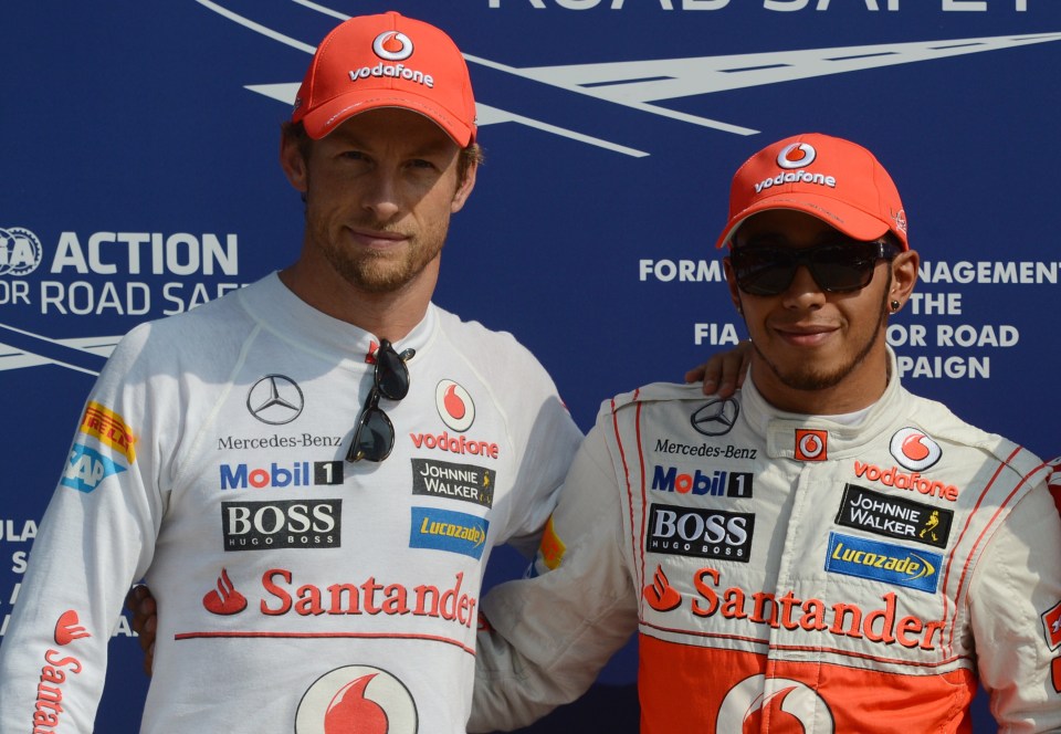 Jenson Button and Lewis Hamilton were team-mates at McLaren Mercedes