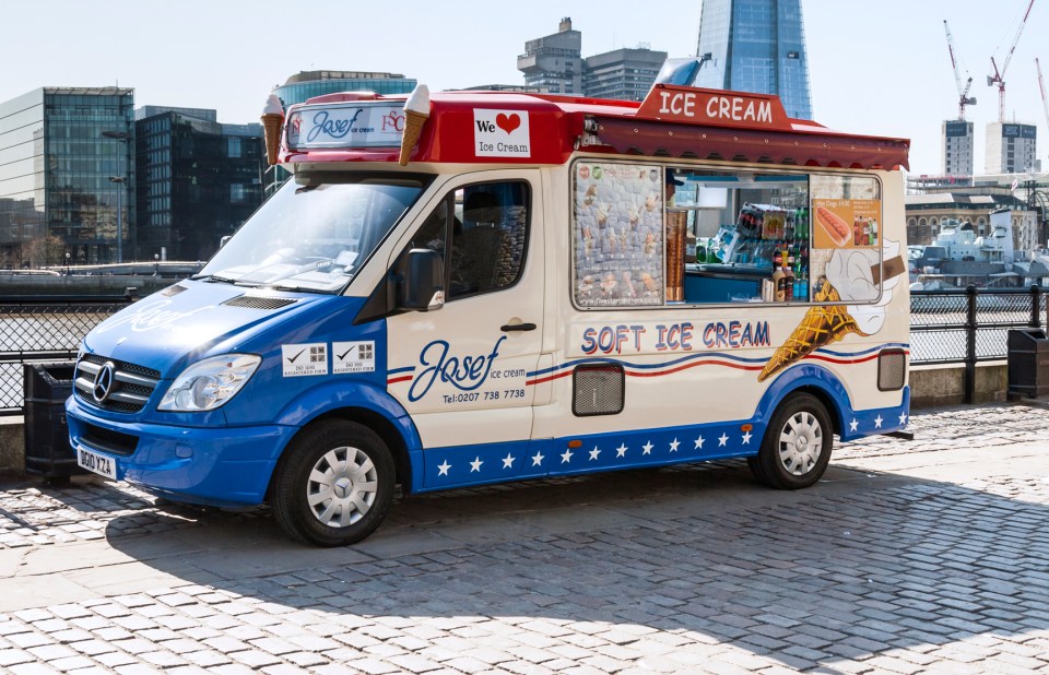 Ice-cream vans are set to be banned from 33 streets by the Thames