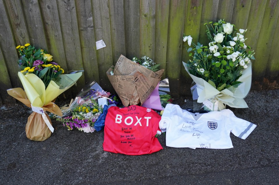 Tributes have today been left near where Ian was killed