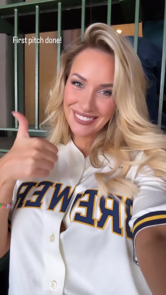 She recently threw the first pitch at a baseball game