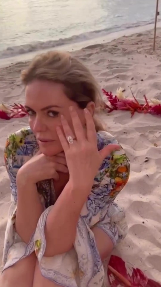 The couple got engaged only four months ago after Patric proposed with a huge diamond ring