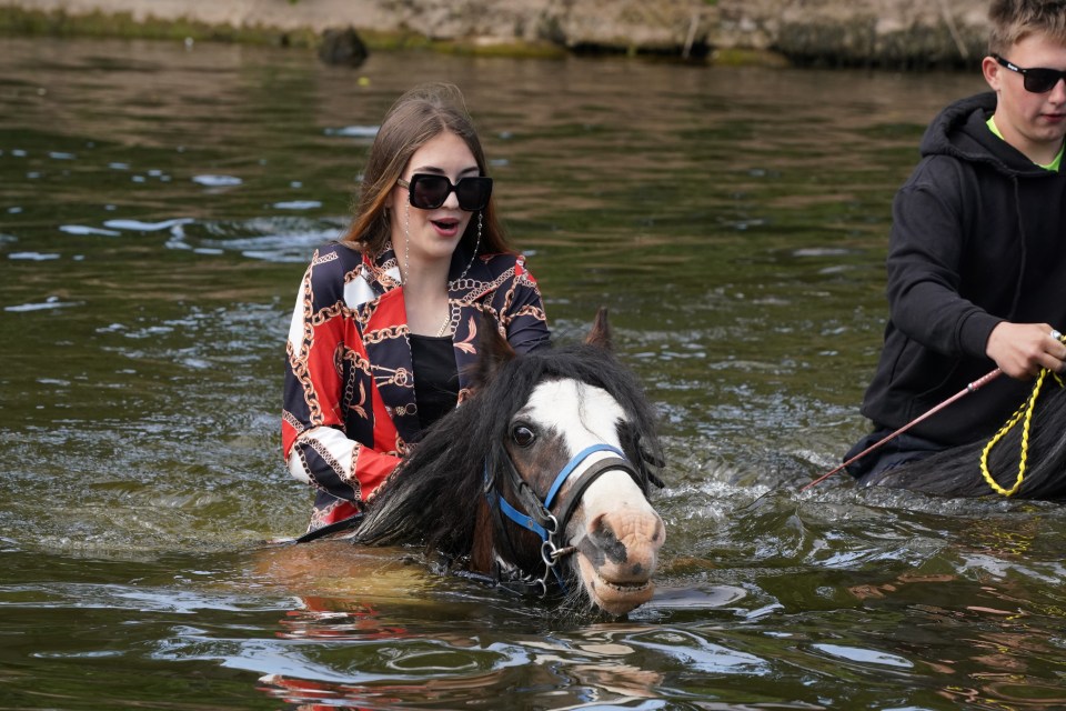 Glam travellers have descended on a small Cumbrian town for a major gypsy fair