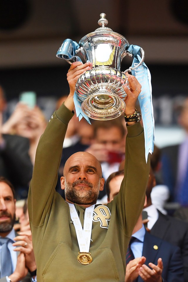 Pep Guardiola secured the Treble for his club last season