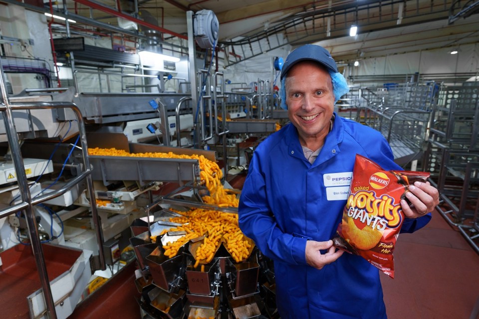 Pepsico is investing £58million in its Leicester factory to bring the manufacturing of Wotsits and Monster Munch home to the UK