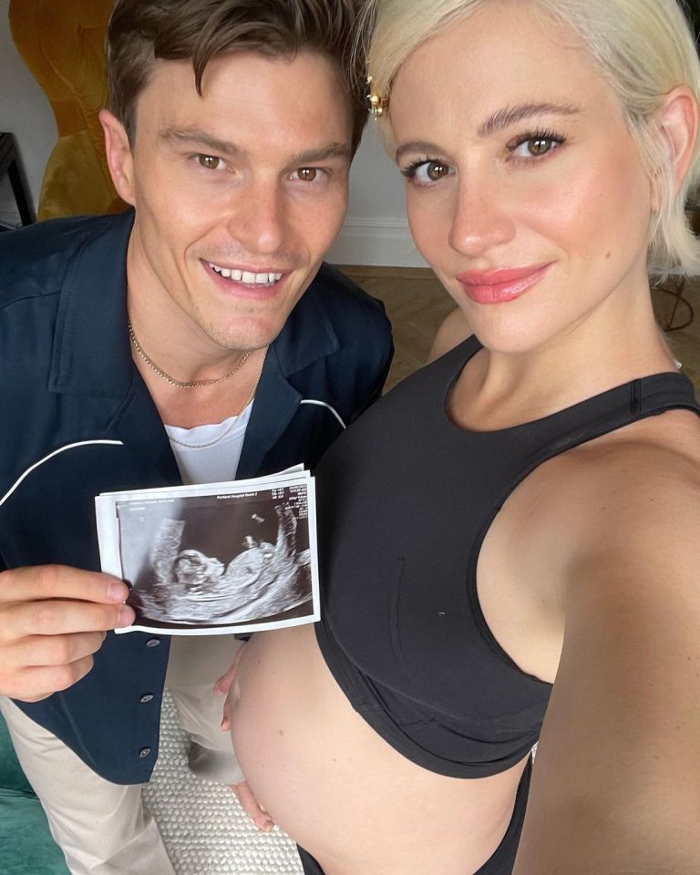 The pair announced the news that they were expecting a baby in June