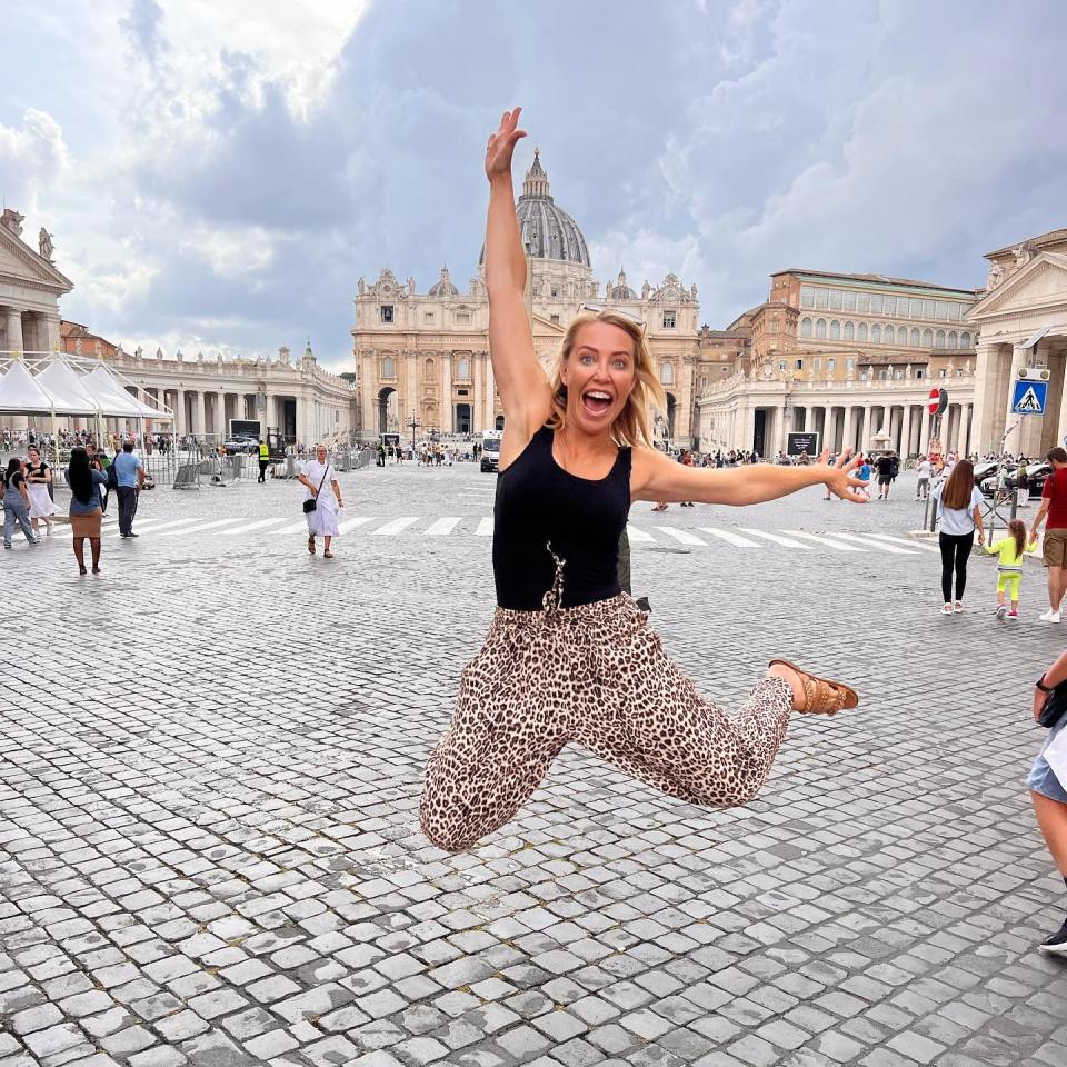 She recently dazzled on a trip to Rome