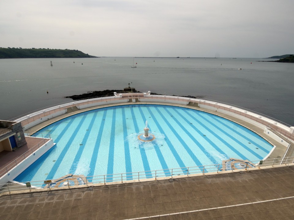 The town boasts a pool with views over the sea