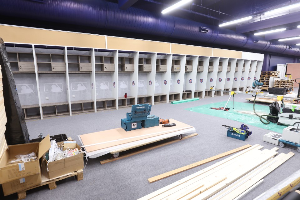 Even the changing rooms have had a face lift for the visit of the Cardinals and the Cubs