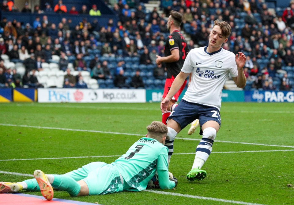 Alleged stalker Finlay Cross-Adair made his Preston debut against Stoke last October