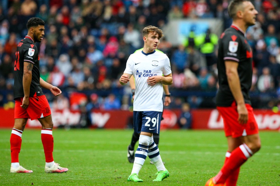 Cross-Adair’s debut against Stoke was the first of his six appearances for Preston during the 2022-2023 season, all from the bench