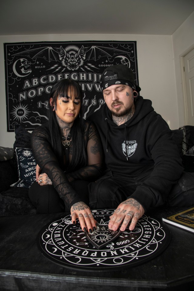 The couple say they had concerning experiences with the spirit – who they communicated with through a Ouija board