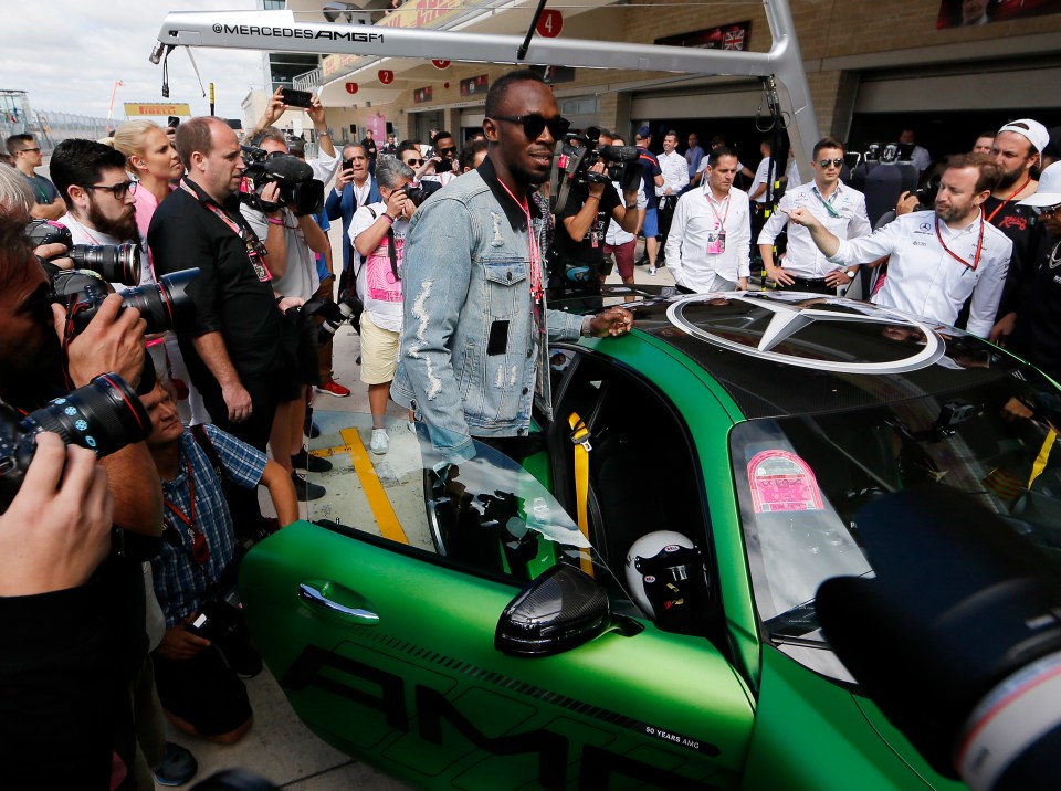 It's no secret that Usain is a big fan of fast cars