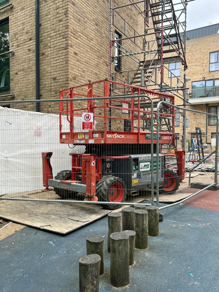 The works are to replace windows and repair cladding, residents said