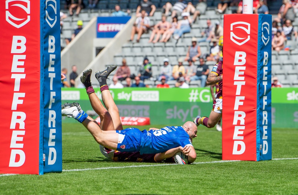 Luckley lived the dream after scoring a try at the Gallowgate End for Salford last year