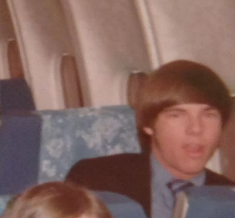 He took his first flight with United Airlines in the 1970s