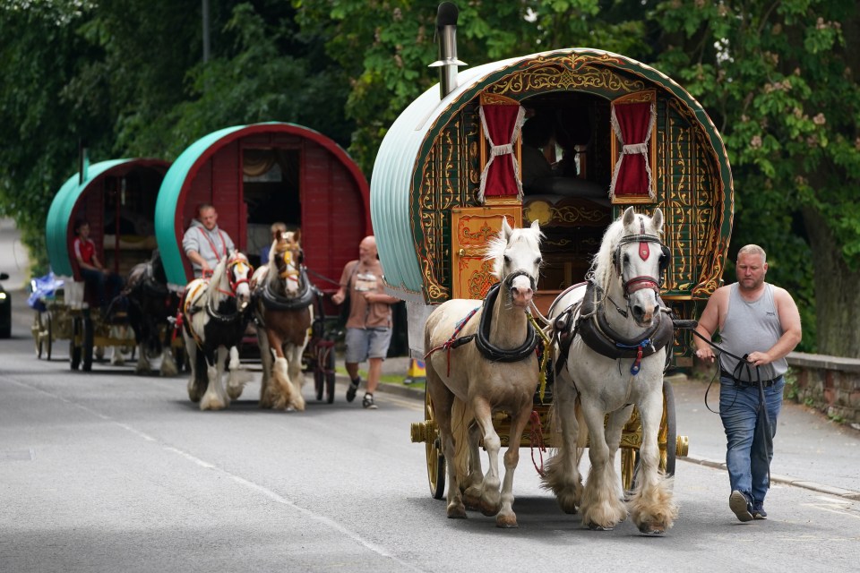 Travellers started descending on Appleby yesterday