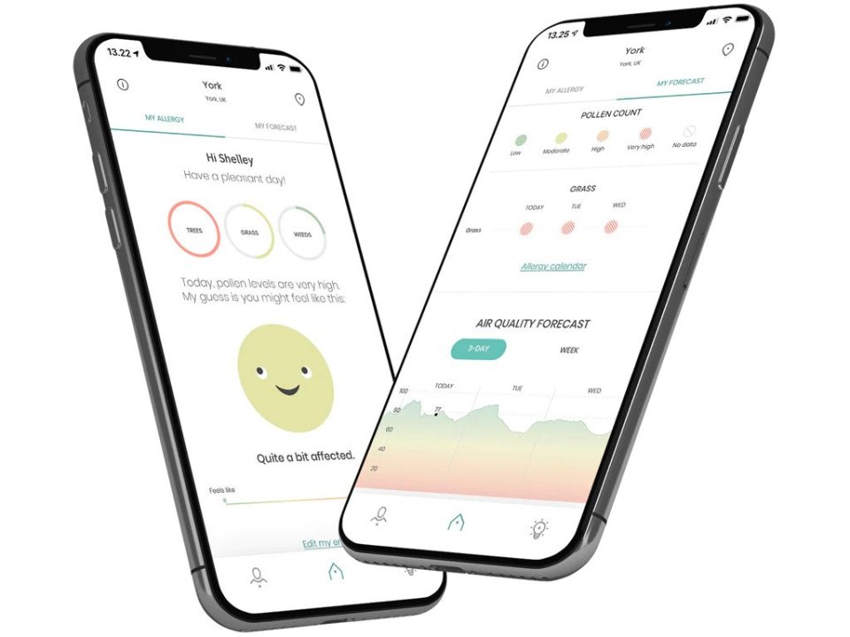Klarify: Pollen And Allergy app is free, and by using your location it offers pollen and air quality forecasts