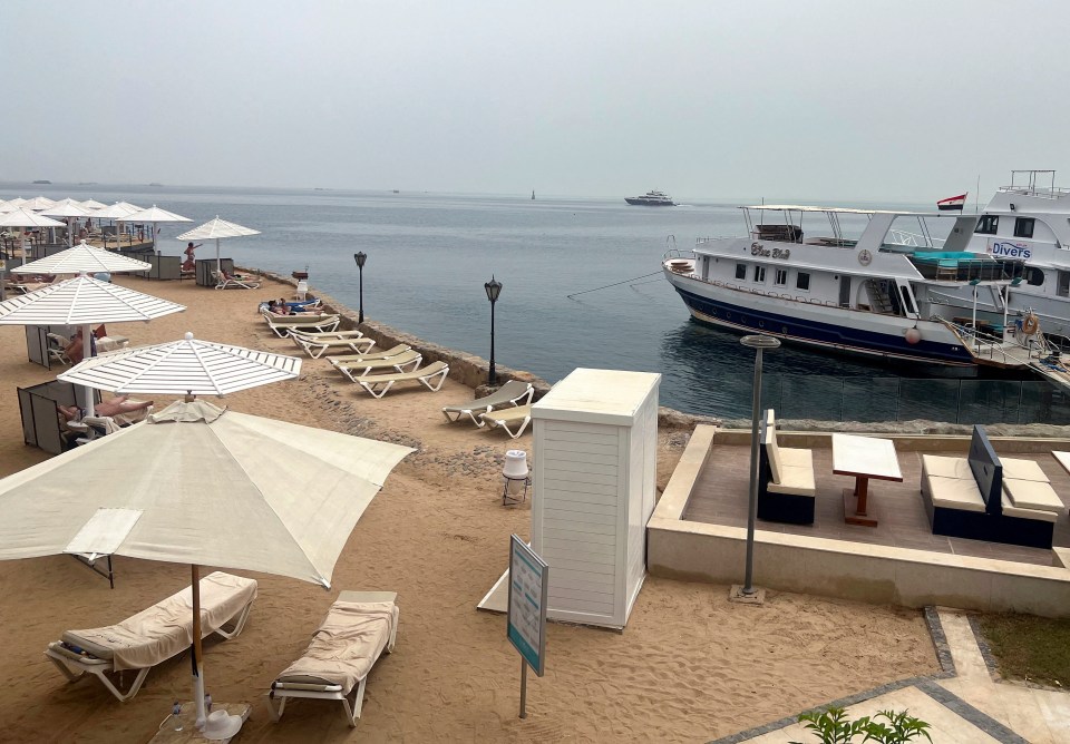 One of the beaches closed after a Russian was killed in a shark attack in Hurghada