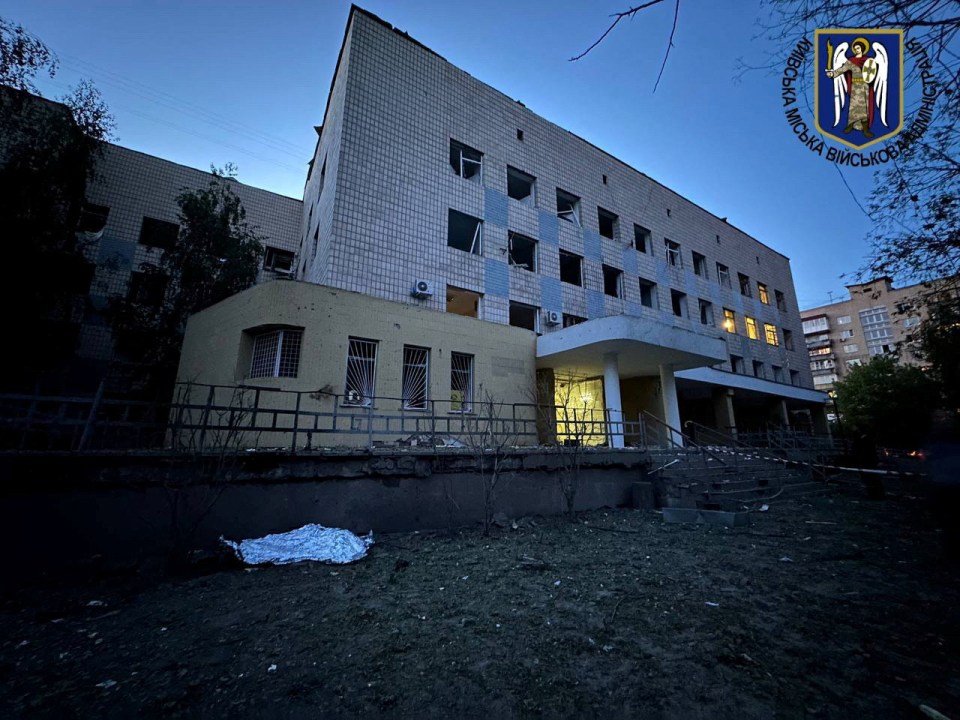 A local medical clinic was also heavily damaged in the shelling