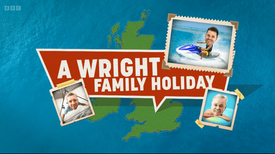 The show sees the Wright men embark on an adventure-filled family holiday together in the UK