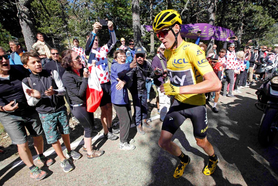 Chris Froome was involved in an astonishing moment during the 2016 Tour