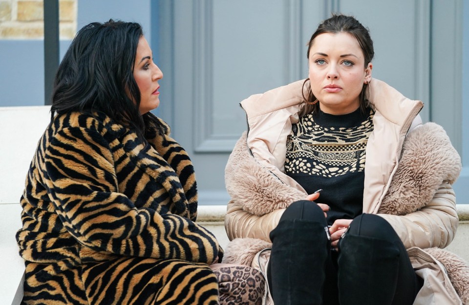 Shona has played Whitney Dean on the BBC show since she was 16, pictured above with Jessie Wallace, playing Kat