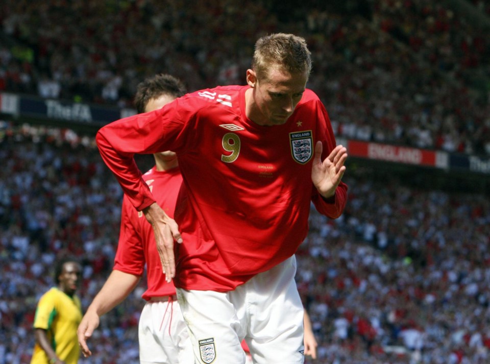 Peter Crouch's iconic robot was voted as the best celebration ever