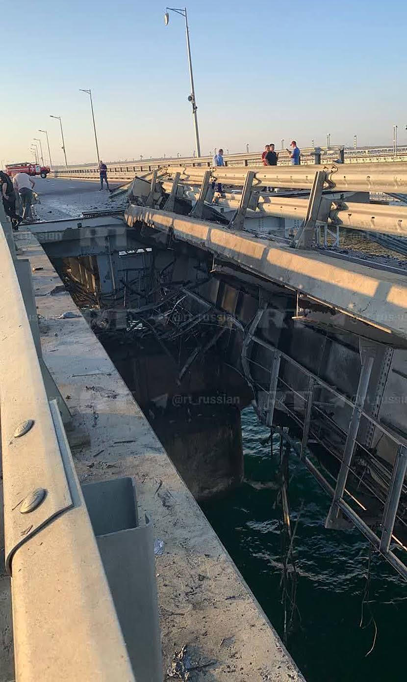 The sea baby drone formerly inflicted major damage on the Crimean bridge