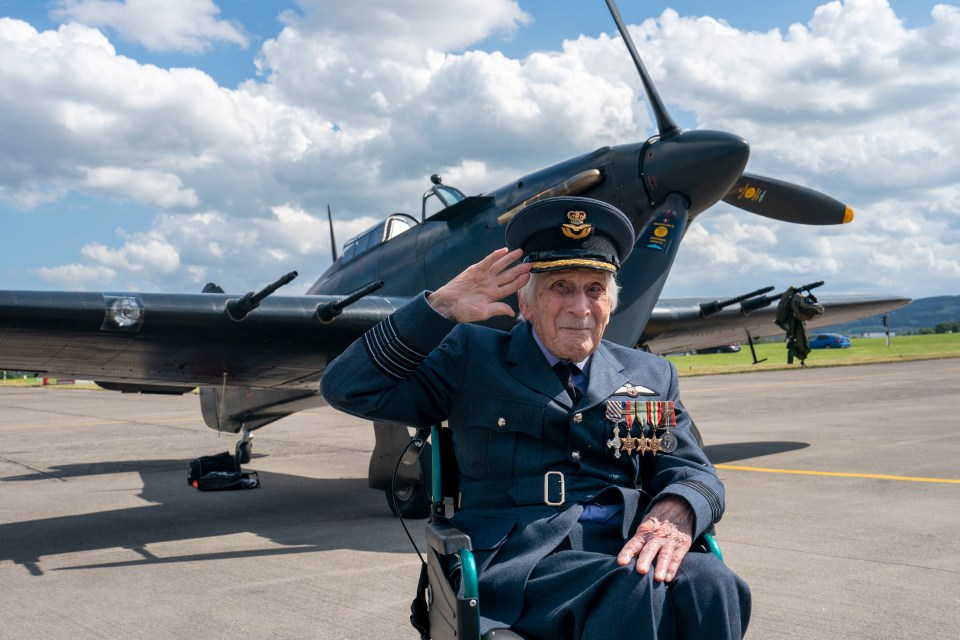 Group Captain John 'Paddy' Hemingway, 104, is the only surviving pilot of the 2,937 who helped win the Battle of Britain