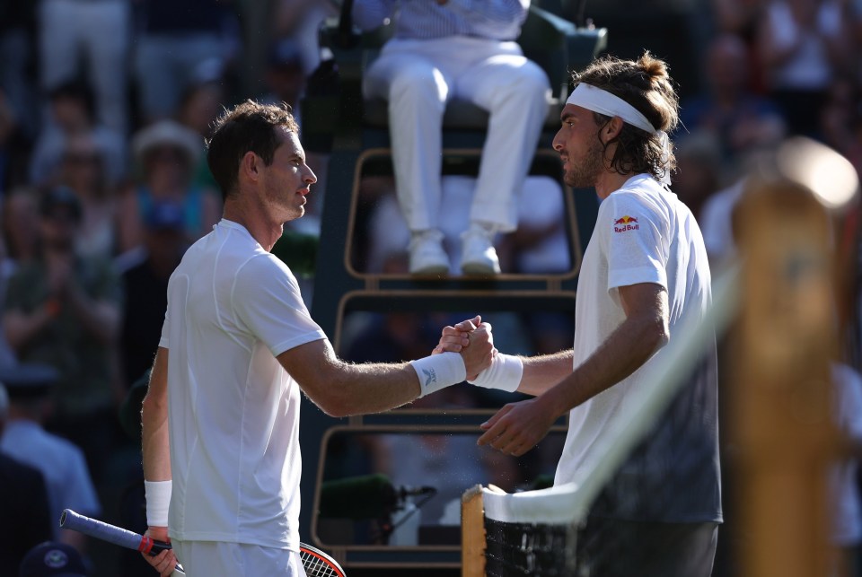 Murray, 36, was beaten by fifth seed Stefanos Tsitsipas