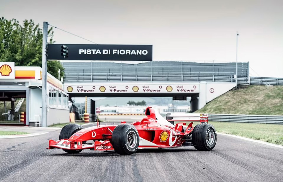 The car her F1 Ferrari is worth around £11.7 million