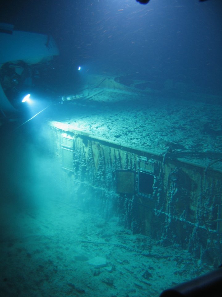 Parks took many photos of the Titanic on his 2005 and 2019 dives