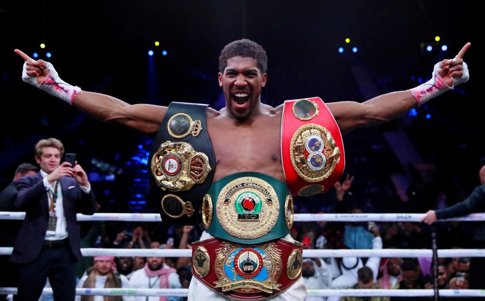 Anthony Joshua has made upwards of £170million during his boxing career