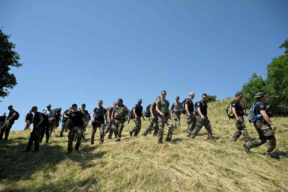 French police have combed the area looking for the missing boy