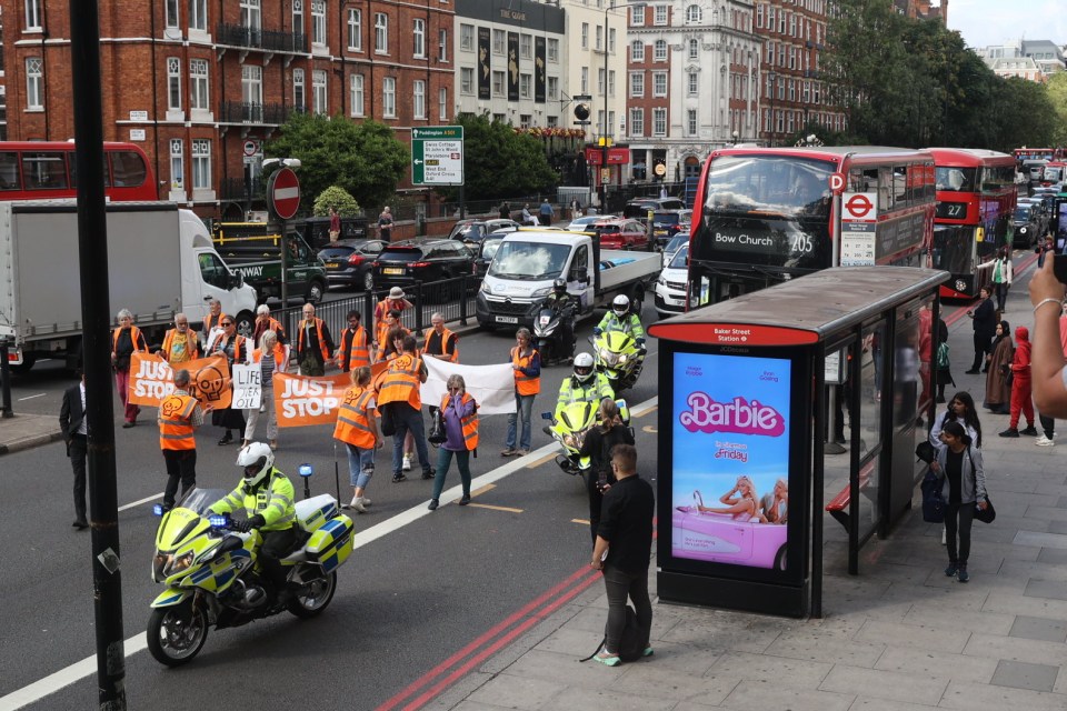 Protesters have taken over the streets of London