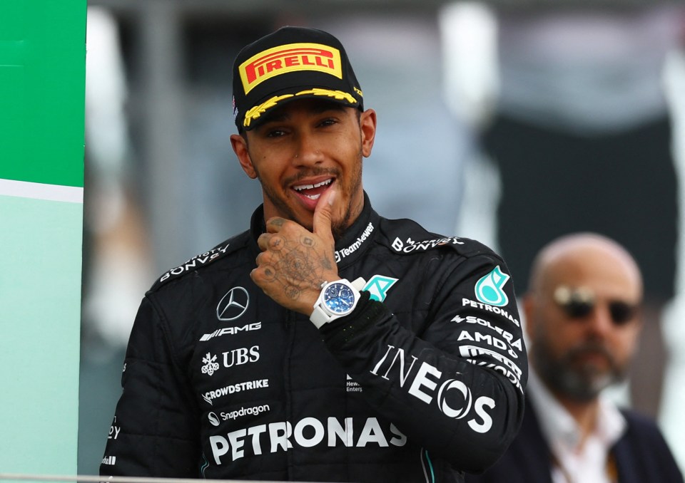 Sir Lewis Hamilton won third place in the British Grand Prix at Silverstone