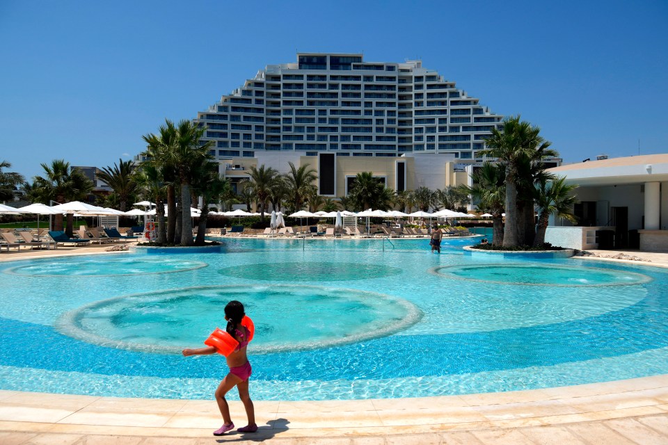 The resort also has the island’s largest swimming pool complex